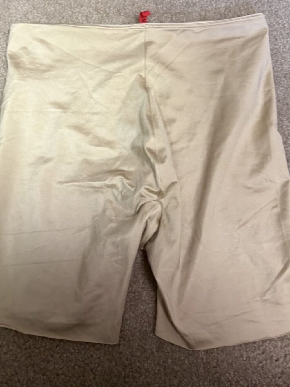 Spanx Simplicity Shapewear Shorts Shaping Mid Thigh Womens 1X Beige Nude